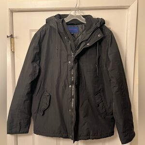 Aeropostale men’s black jacket with hood